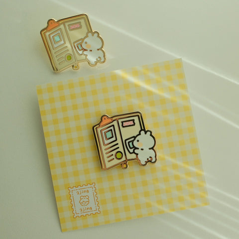 Journaling Bunny Enamel Pin