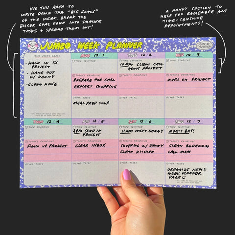 Jumbo Week Planner