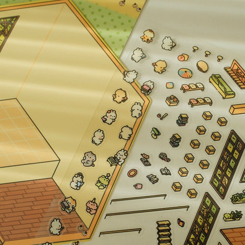 Scene Sticker Diy Kit - Forest Library