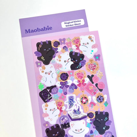 Sticker Sheet - Magical Kitties