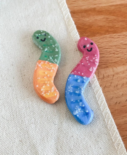 Gummy Worm Refrigerator Magnets