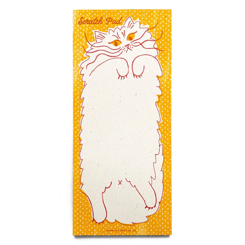 Scratch Pad Cat - Risograph Notepad