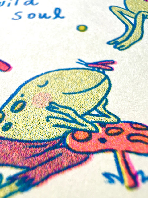Happy Birthday Wild Soul - Riso Card
