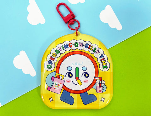 Operating On Silly Time Acrylic Keychain