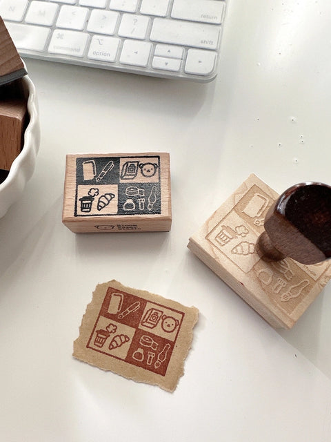 Bear's Vibe Wooden Stamp