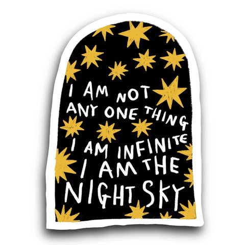 I Am the Night Sky Sticker