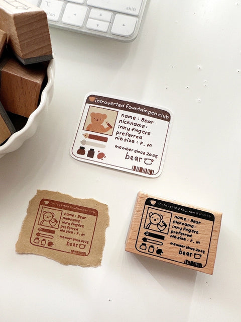 Ifpc Id Card Wooden Stamp