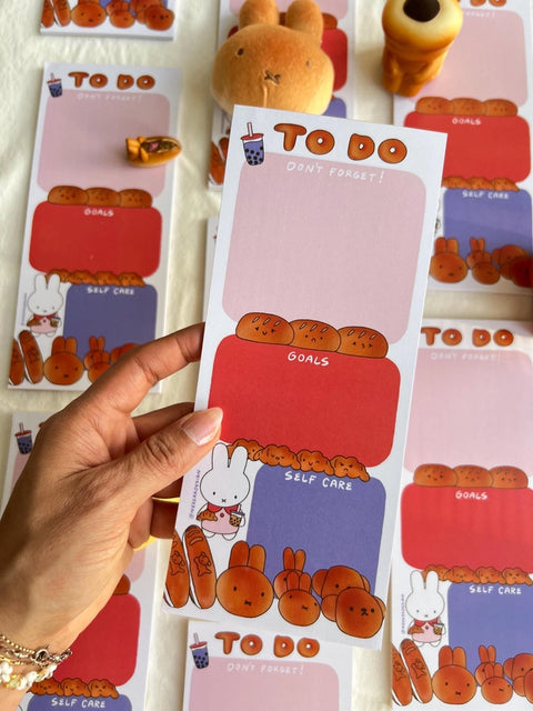Bunny Bakery To Do Notepad