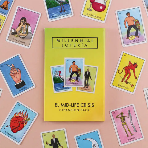 Millennial Loteria Board Game: El Mid-Life Crisis Expansion Pack