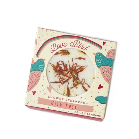 Love Bird Wild Rose Shower Steamer Set