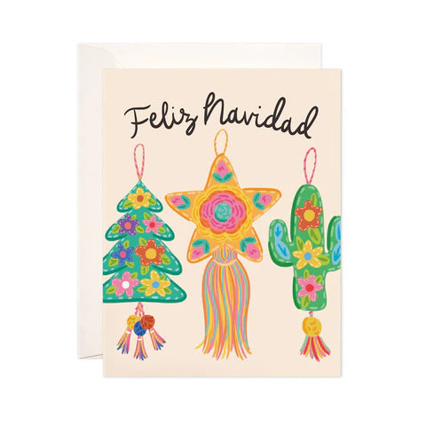 Navidad Ornaments Greeting Card Box Set of 8
