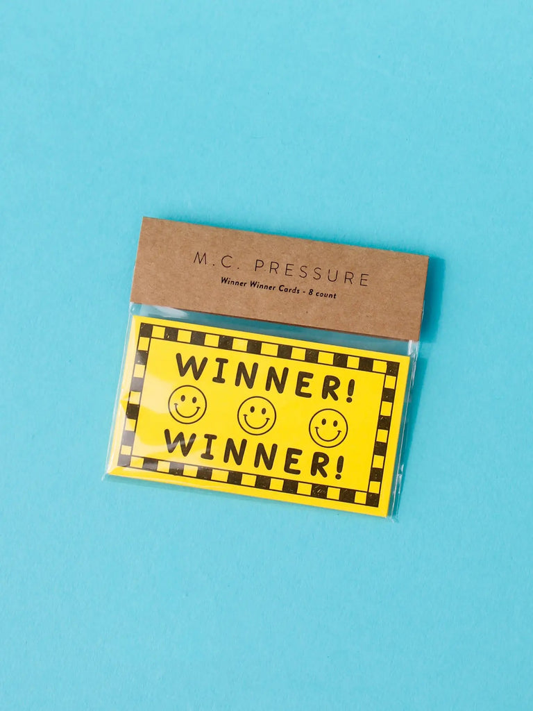 Winner Winner Letterpress Card pack