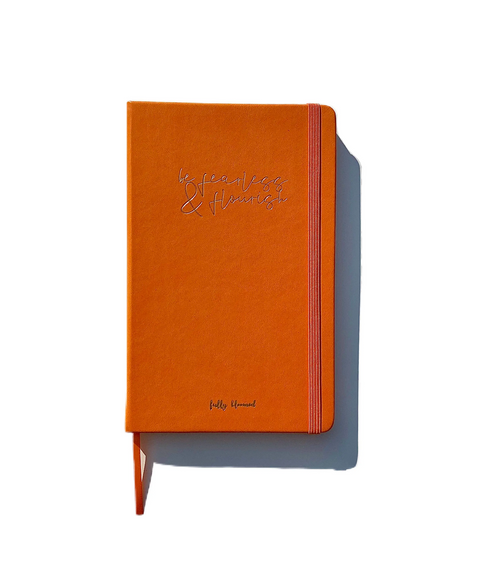 "Be Fearless & Flourish" - Vegan Leather Journal