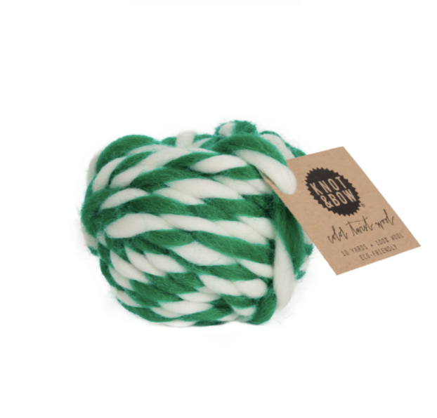 Emerald Color Twist Wool Ball