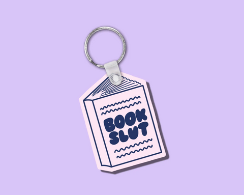 Book Slut Soft Plastic Keychain