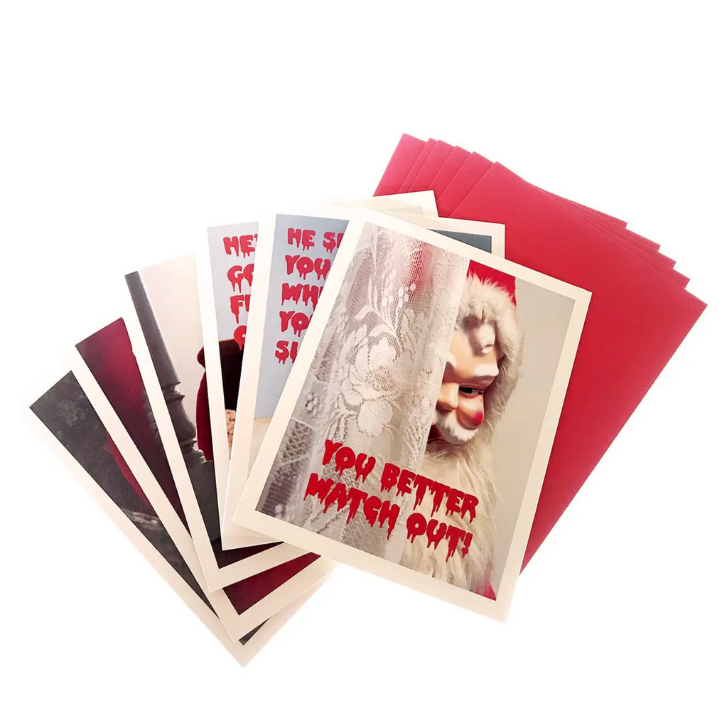 Assorted Creepy Santa Box Set Cards