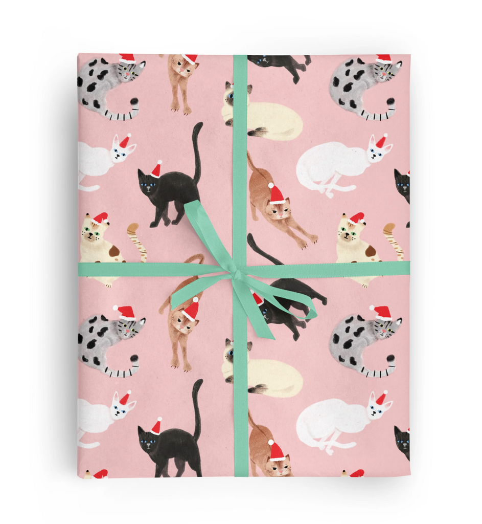 Feline Xmas- Rolled Gift Wrap