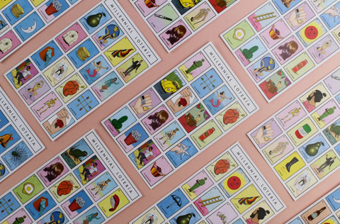 Millennial Loteria Board Game