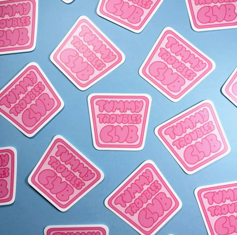 Tummy Troubles Club Vinyl Sticker