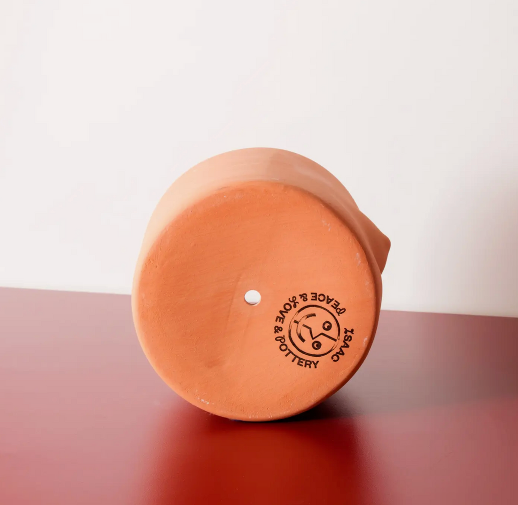 5" Terra-Cotta boob pot (With Saucer)